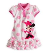 Růžové šaty Minnie Mouse