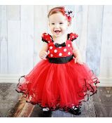 Červené šaty Minnie Mouse