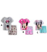 Tričko a kraťasy Minnie Mouse 100 cm - tričko šířka 27 cm, tričko délka 40 cm, v pase šířka 21 cm, kraťasy délka 27 cm - obrázek A