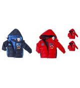 Zimní bunda Mickey Mouse 116 cm - barva červená