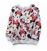 Mikina Minnie Mouse 100-110 cm - šířka 33 cm, délka 40 cm