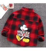 Kostkovaná košile Mickey Mouse