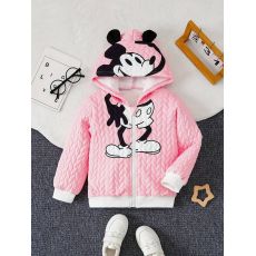 Mikina s kapucí Mickey Mouse - barva růžová