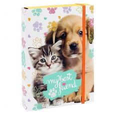 Box na sešity A5 - pejsek a kočička