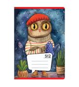Školní sešit 512 - s pomocnými linkami