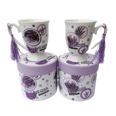 Hrníček v dárkové krabičce - levandule