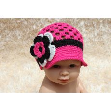 Čepička s kšiltem - obvod hlavy 50-52 cm