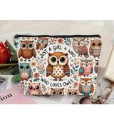 Kosmetická taška - sovy